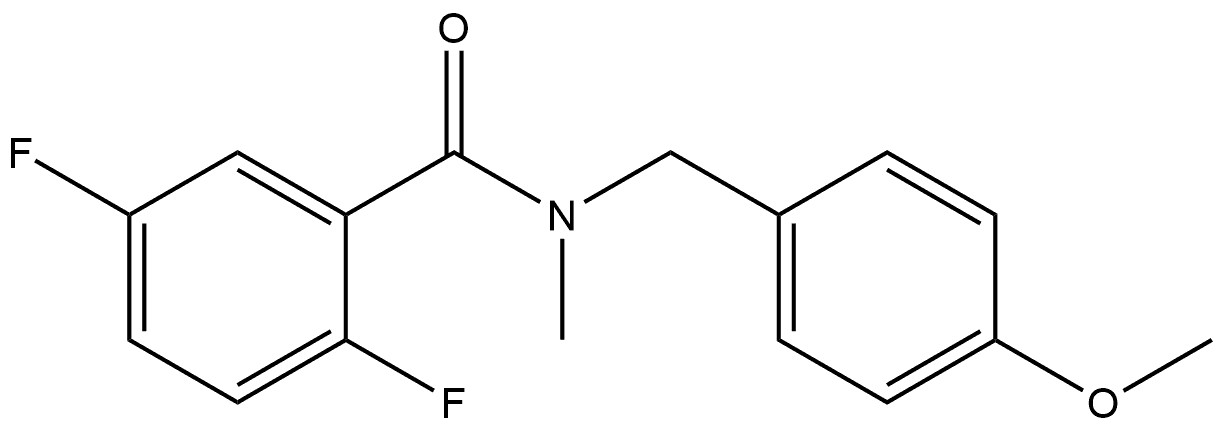 2,5-Difluoro-N-[(4-methoxyphenyl)methyl]-N-methylbenzamide Structure