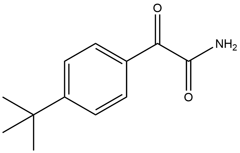 4-(1,1-Dimethylethyl)-α-oxobenzeneacetamide Structure