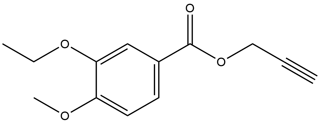 2-Propyn-1-yl 3-ethoxy-4-methoxybenzoate Structure