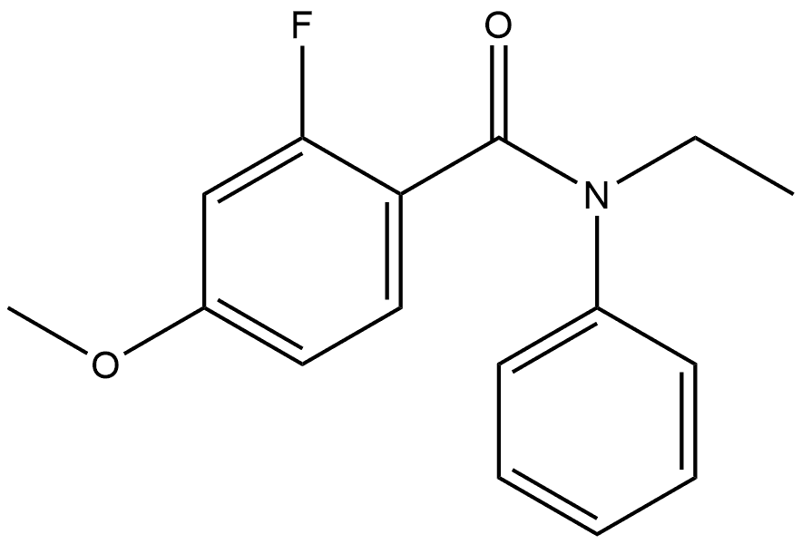 N-Ethyl-2-fluoro-4-methoxy-N-phenylbenzamide Structure