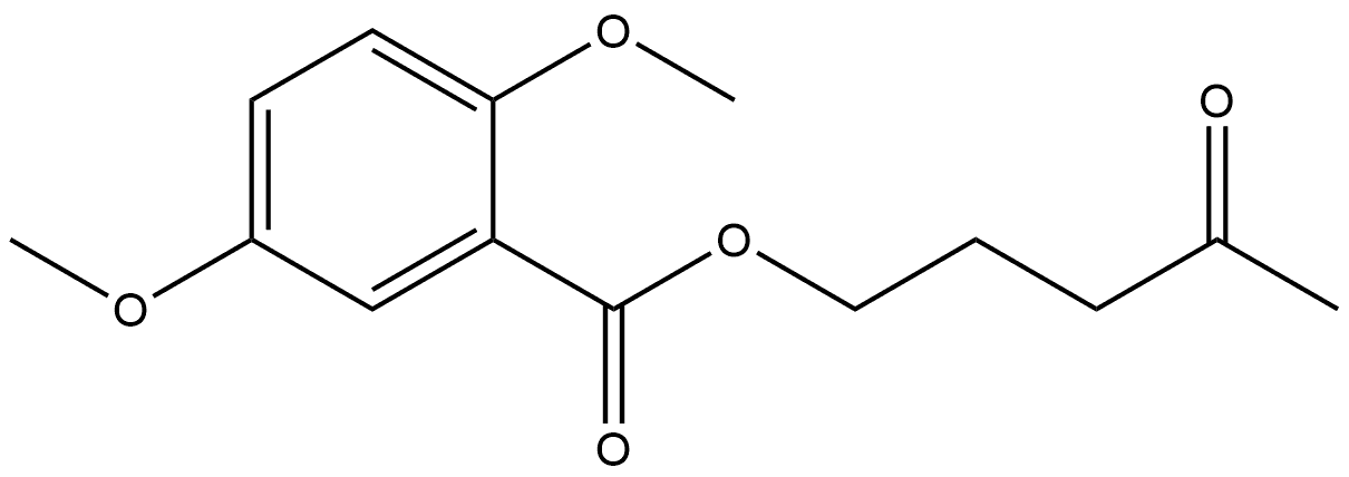 4-Oxopentyl 2,5-dimethoxybenzoate Structure