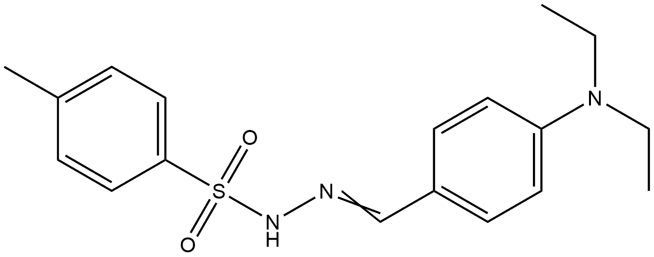 4-Methylbenzenesulfonic acid 2-[[4-(diethylamino)phenyl]methylene]hydrazide Structure