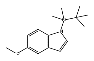 1H-Indole, 1-[(1,1-dimethylethyl)dimethylsilyl]-5-methoxy- Structure