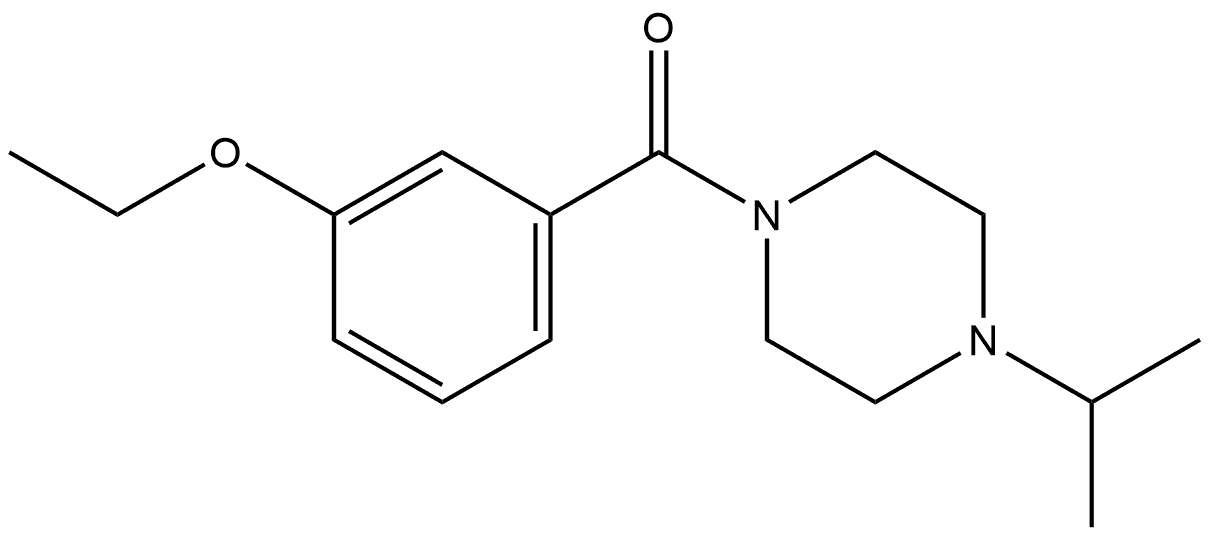 (3-Ethoxyphenyl)[4-(1-methylethyl)-1-piperazinyl]methanone Structure