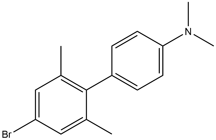 4'-bromo-N,N,2',6'-tetramethyl-[1,1'-biphenyl]-4-amine Structure