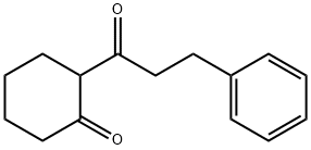 Cyclohexanone, 2-(1-oxo-3-phenylpropyl)- 구조식 이미지