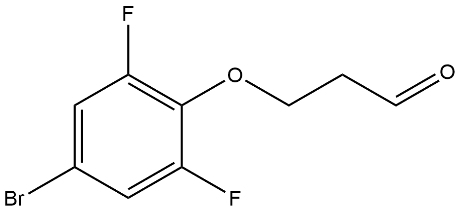 3-(4-Bromo-2,6-difluorophenoxy)propanal Structure