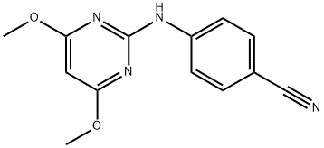 Benzonitrile, 4-[(4,6-dimethoxy-2-pyrimidinyl)amino]- 구조식 이미지