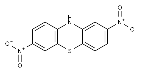 10H-Phenothiazine, 2,7-dinitro- Structure