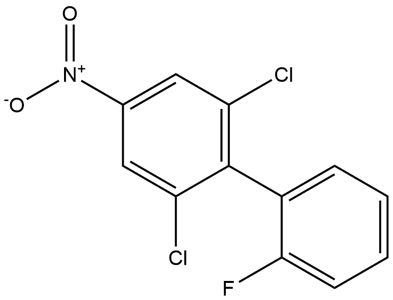 2,6-dichloro-2'-fluoro-4-nitro-1,1'-biphenyl Structure