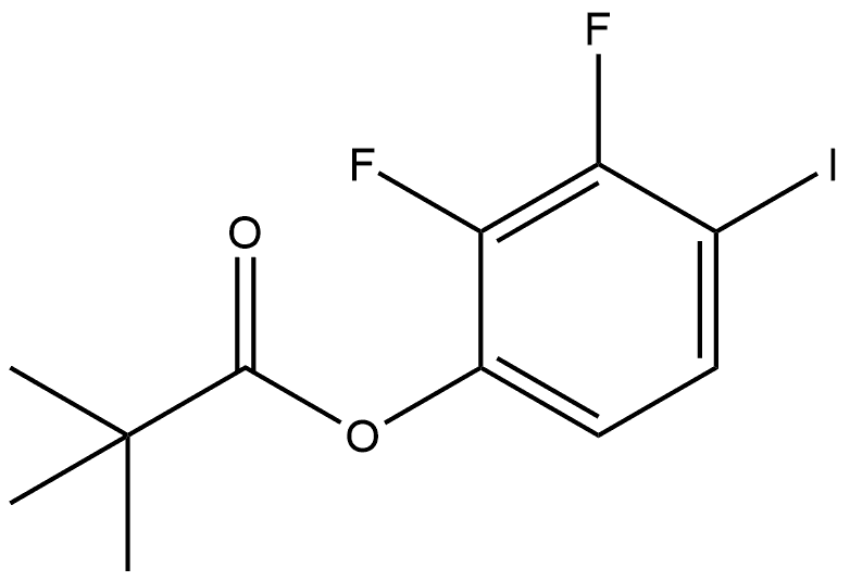 2,3-Difluoro-4-iodophenyl 2,2-dimethylpropanoate Structure