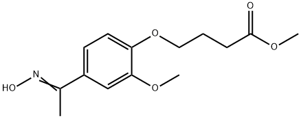 Butanoic acid, 4-[4-[1-(hydroxyimino)ethyl]-2-methoxyphenoxy]-, methyl ester Structure