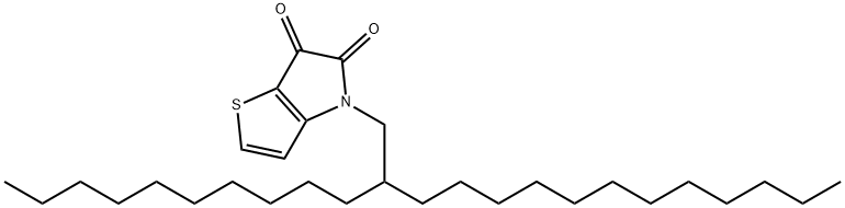 4H-Thieno[3,2-b]pyrrole-5,6-dione, 4-(2-decyltetradecyl)- Structure