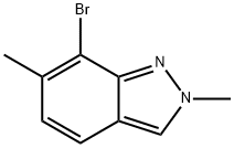 2H-Indazole, 7-bromo-2,6-dimethyl- 구조식 이미지