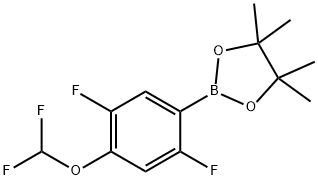 2-(4-(Difluoromethoxy)-2,5-difluorophenyl)-4,4,5,5-tetramethyl-1,3,2-dioxaborolane Structure