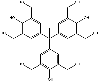 1,3-Benzenedimethanol, 5,5',5''-ethylidynetris[2-hydroxy- Structure