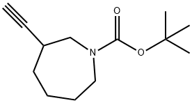 1H-Azepine-1-carboxylic acid, 3-ethynylhexahydro-, 1,1-dimethylethyl ester Structure