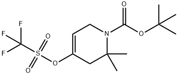 tert-butyl 2,2-dimethyl-4-(((trifluoromethyl)sulfonyl)oxy)-3,6-dihydropyridine-1(2H)-carboxylate Structure