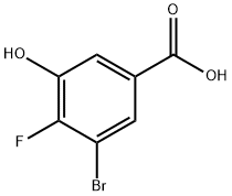 Benzoic acid, 3-bromo-4-fluoro-5-hydroxy- Structure