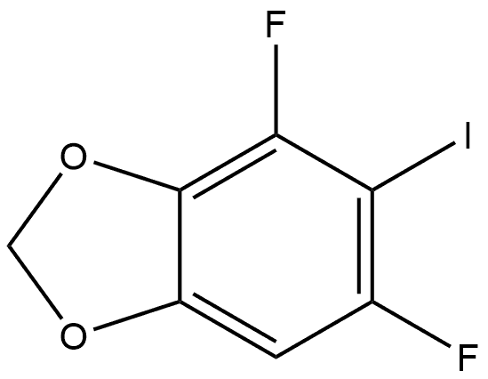 4,6-Difluoro-5-iodo-1,3-benzodioxole Structure