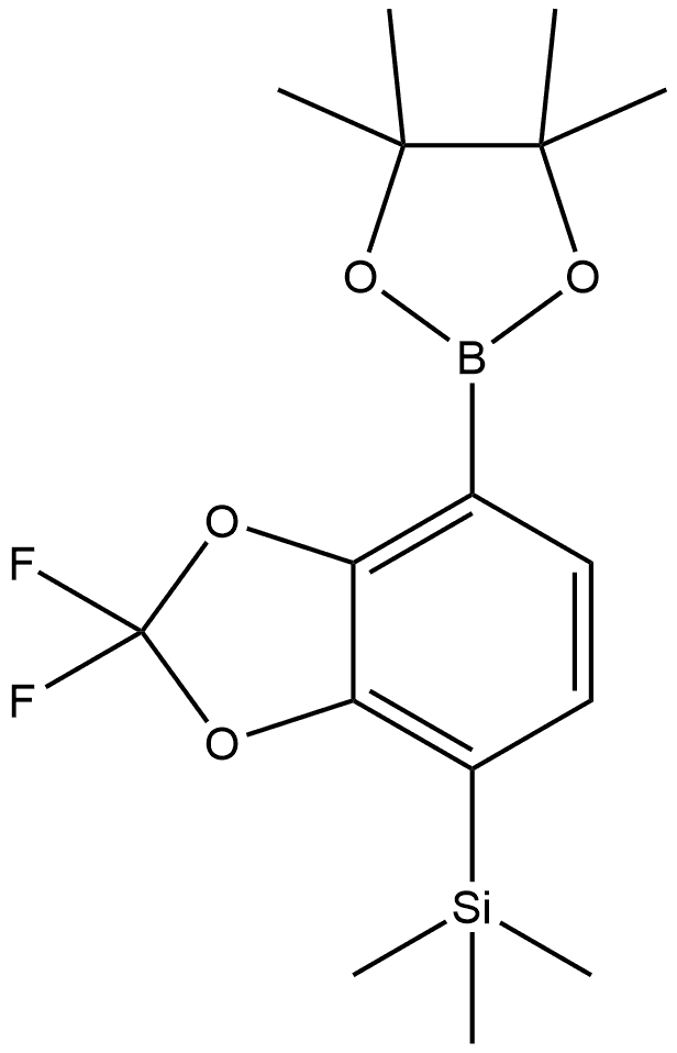 2,2-Difluoro-4-(4,4,5,5-tetramethyl-1,3,2-dioxaborolan-2-yl)-7-(trimethylsily... Structure