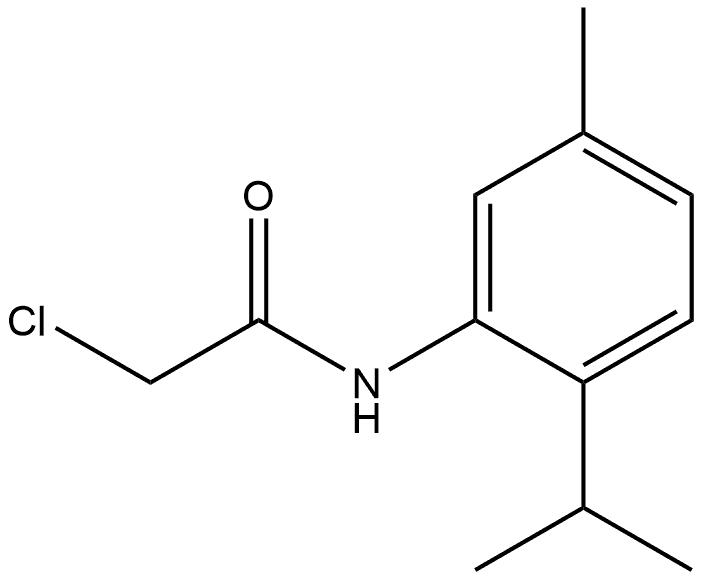 2-Chloro-N-[5-methyl-2-(1-methylethyl)phenyl]acetamide Structure