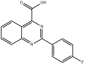 4-Quinazolinecarboxylic acid, 2-(4-fluorophenyl)- Structure