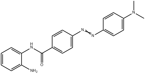 Benzamide, N-(2-aminophenyl)-4-[2-[4-(dimethylamino)phenyl]diazenyl]- Structure