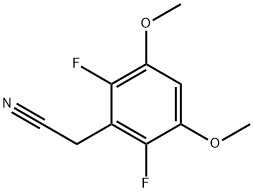Benzeneacetonitrile, 2,6-difluoro-3,5-dimethoxy- Structure