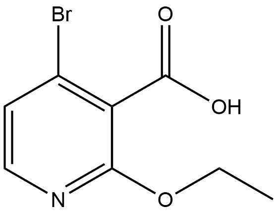 4-Bromo-2-ethoxy-3-pyridinecarboxylic acid Structure