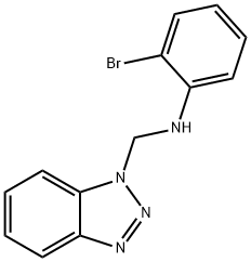 N-(1H-Benzotriazol-1-ylmethyl)-2-bromoaniline Structure