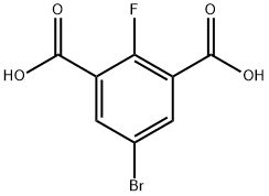 1,3-Benzenedicarboxylic acid, 5-bromo-2-fluoro- Structure