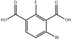 1,3-Benzenedicarboxylic acid, 4-bromo-2-fluoro- Structure