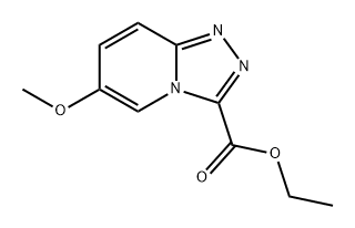 1,2,4-Triazolo[4,3-a]pyridine-3-carboxylic acid, 6-methoxy-, ethyl ester Structure