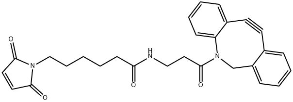 1H-Pyrrole-1-hexanamide, N-[3-(11,12-didehydrodibenz[b,f]azocin-5(6H)-yl)-3-oxopropyl]-2,5-dihydro-2,5-dioxo- Structure