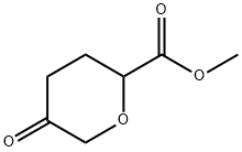 2H-Pyran-2-carboxylic acid, tetrahydro-5-oxo-, methyl ester 구조식 이미지