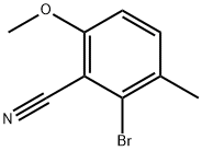 Benzonitrile, 2-bromo-6-methoxy-3-methyl- Structure