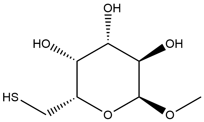 α-D-Galactopyranoside, methyl 6-thio- Structure