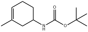 Carbamic acid, N-(3-methyl-3-cyclohexen-1-yl)-, 1,1-dimethylethyl ester Structure