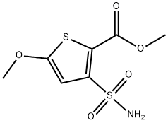 methyl 5-methoxy-3-sulfamoylthiophene-2-carboxylate Structure