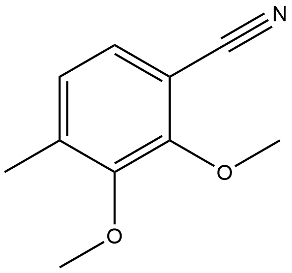 2,3-Dimethoxy-4-methylbenzonitrile Structure