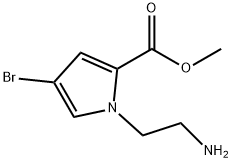 Methyl 1-(2-aminoethyl)-4-bromo-1H-pyrrole-2-carboxylate Structure