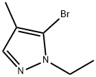 1H-Pyrazole, 5-bromo-1-ethyl-4-methyl- 구조식 이미지