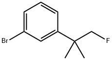 1-bromo-3-(1-fluoro-2-methylpropan-2-yl)benzene Structure