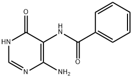 Benzamide, N-(4-amino-1,6-dihydro-6-oxo-5-pyrimidinyl)- 구조식 이미지