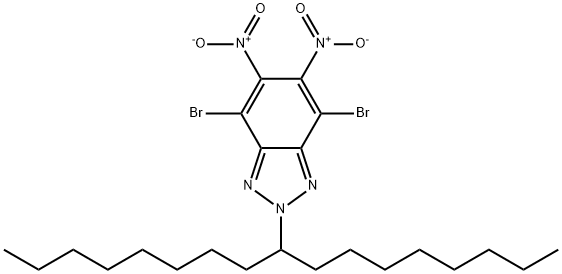 4,7-Dibromo-2-(heptadecan-9-yl)-5,6-dinitro-2H-benzo[d][1,2,3]triazole Structure