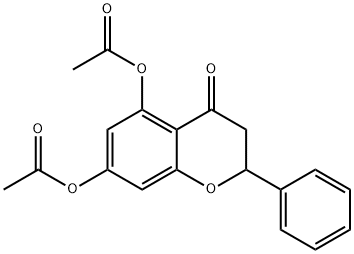 4-Oxo-2-phenylchroman-5,7-diyl diacetate 구조식 이미지