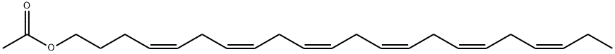 4,7,10,13,16,19-Docosahexaen-1-ol, 1-acetate, (4Z,7Z,10Z,13Z,16Z,19Z)- Structure