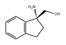 1H-Indene-1-methanol, 1-amino-2,3-dihydro-, (1R)- Structure