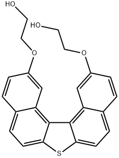 Ethanol, 2,2'-[dinaphtho[2,1-b:1',2'-d]thiophene-2,12-diylbis(oxy)]bis- 구조식 이미지